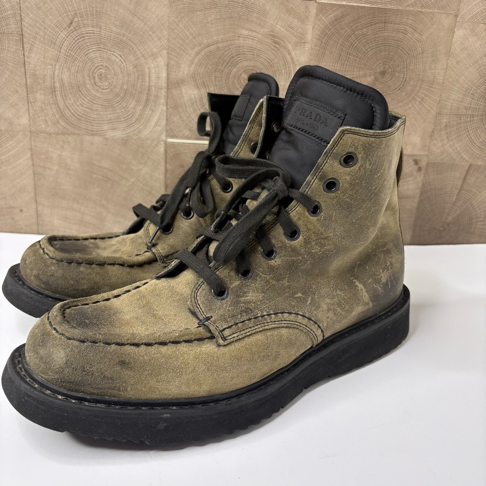 Prada milano boots leather Size 10.5